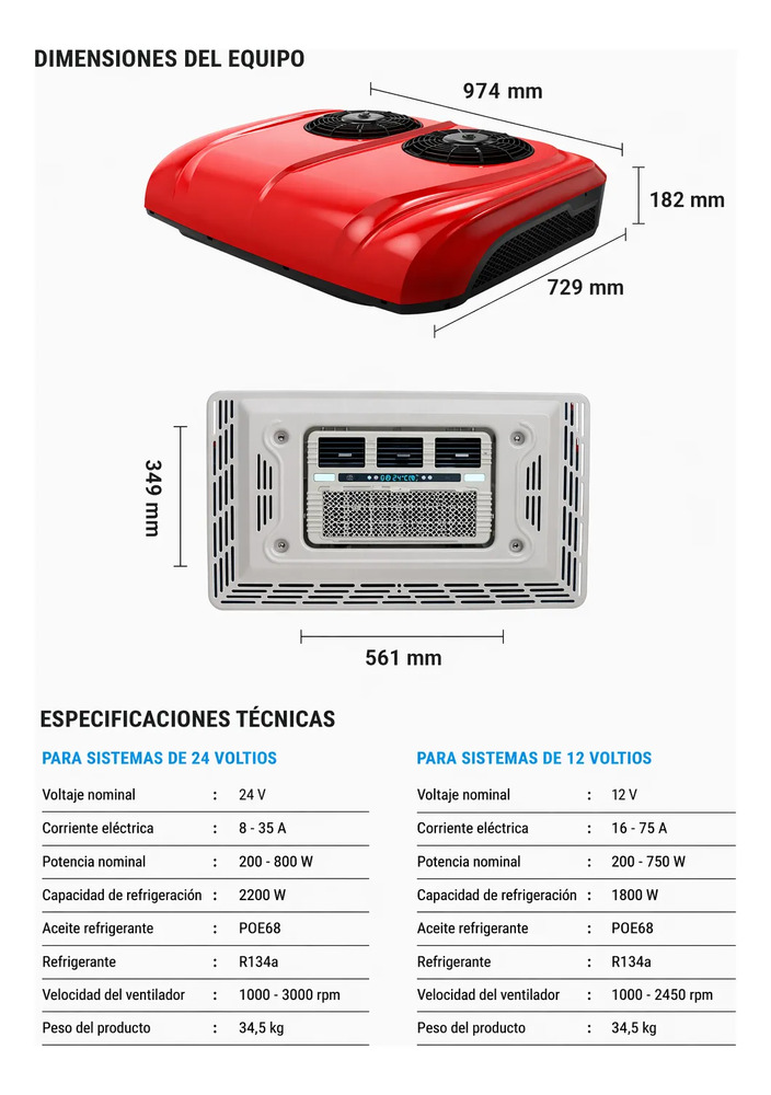 Equipo Aire Acondicionado Automotriz 12v - Imagen 4