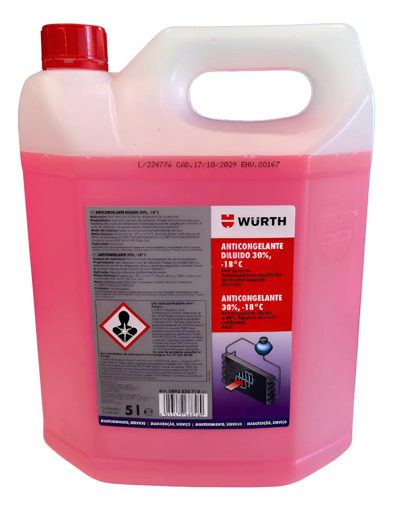 Anticongelante Wurth Al 30% Fucsia - Imagen 2