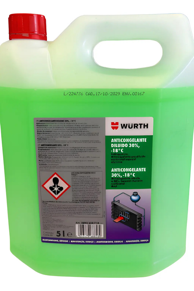 Anticongelante Wurth Al 30% Fucsia