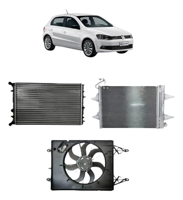 Kit Gol Con Aire Radiador+ Condensador+ Electro Denso