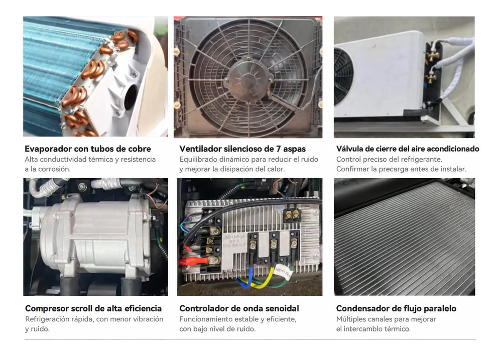 Equipo De Aire Acondicionado Para Camión / Motor Home 12v - Imagen 3