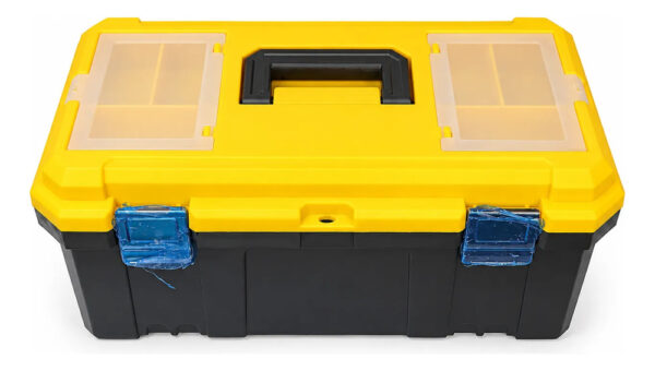 Caja De Herramientas Con Bandeja Y Cierres Metálicos Amarillo