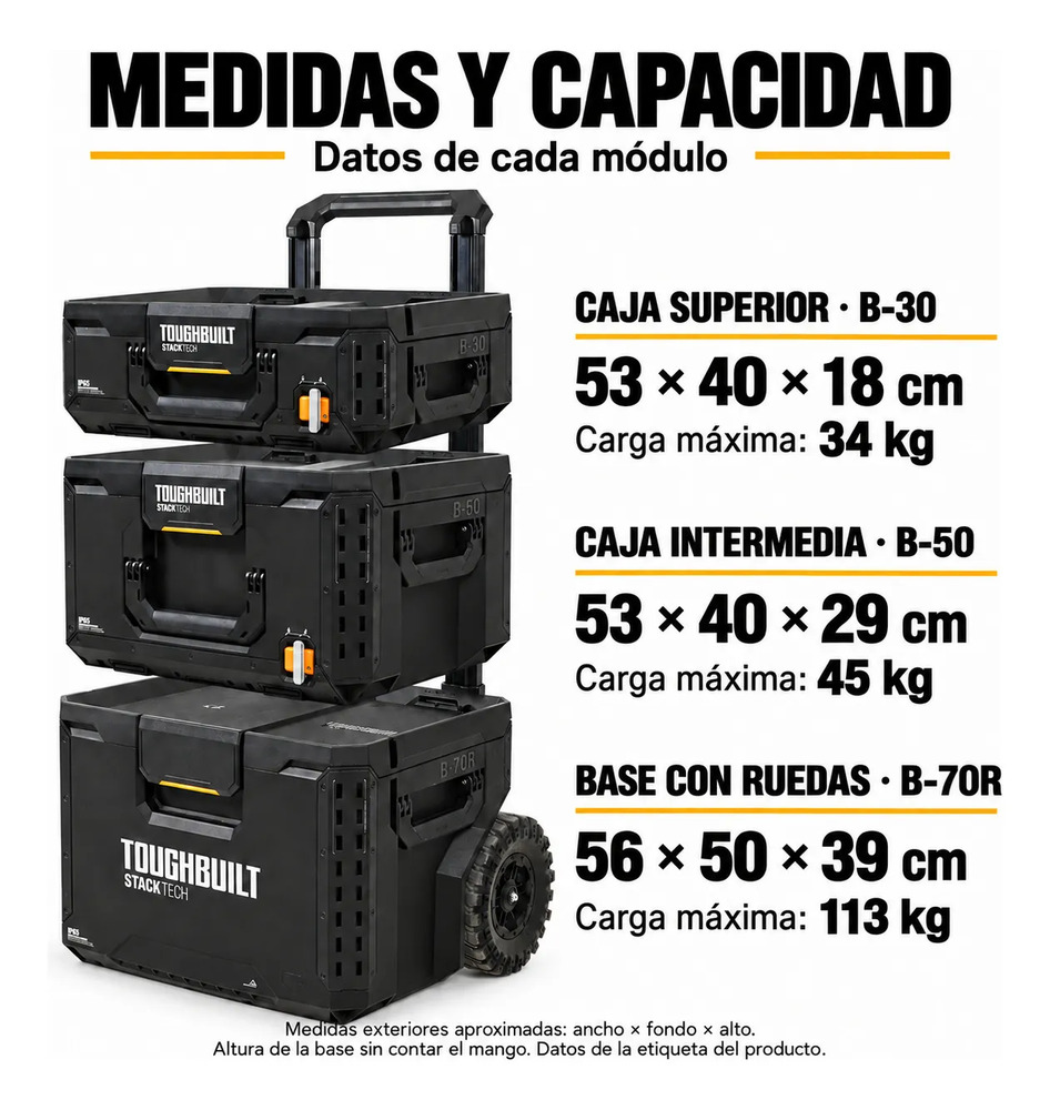 Caja De Herramientas Profesional Con Ruedas Calidad Premium Negro - Imagen 4